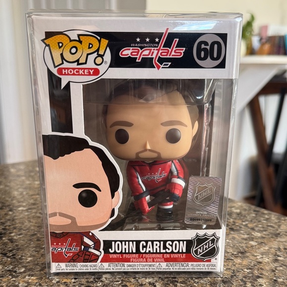 Funko Other - NEW Funko Pop Washington Capitals John Carlson Hockey Figure #60 w/Display Box